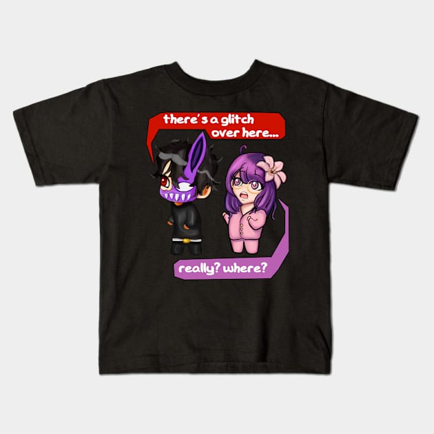 Corpse Husband and Lilypichu Chibi Kids T-Shirt by arteewiss